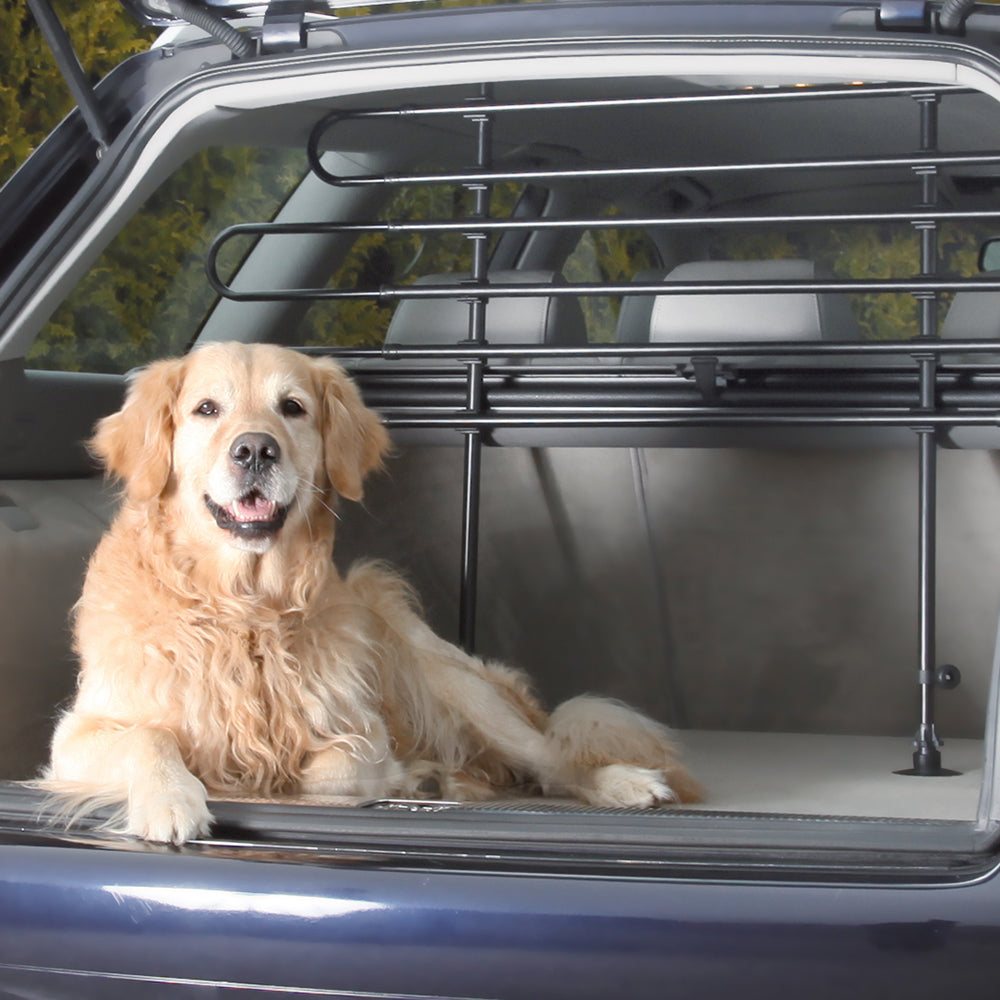 Reja de protección con pie para el coche Trixie - Anchura: 85–140 cm x Altura: 75–110 cm