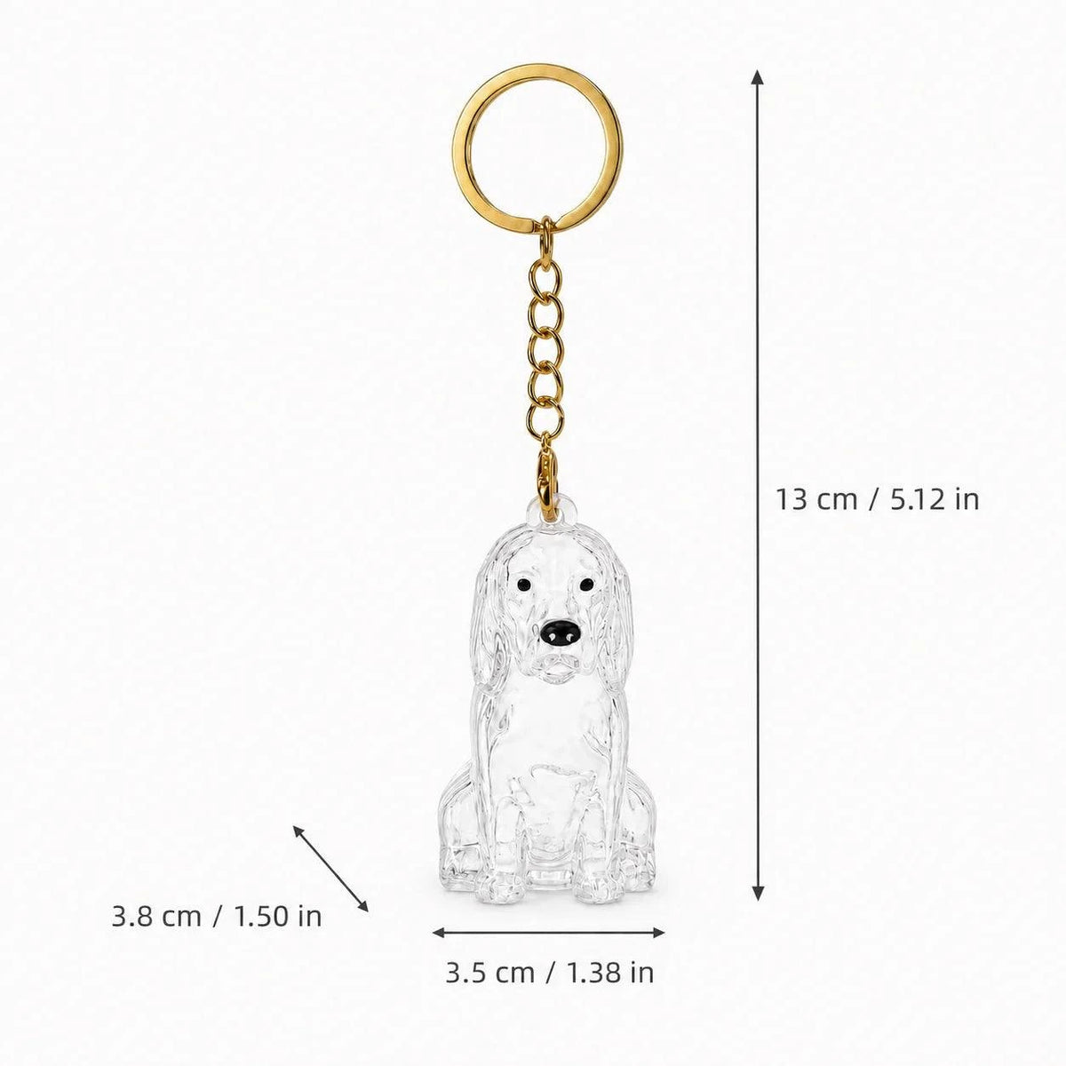 Dog Hair Keychain Pet Fur Keepsake Holder Dog Hair Storage Memorial Pendant for Dogs DIY Backpack Charm Pet Fur Souvenir Gift