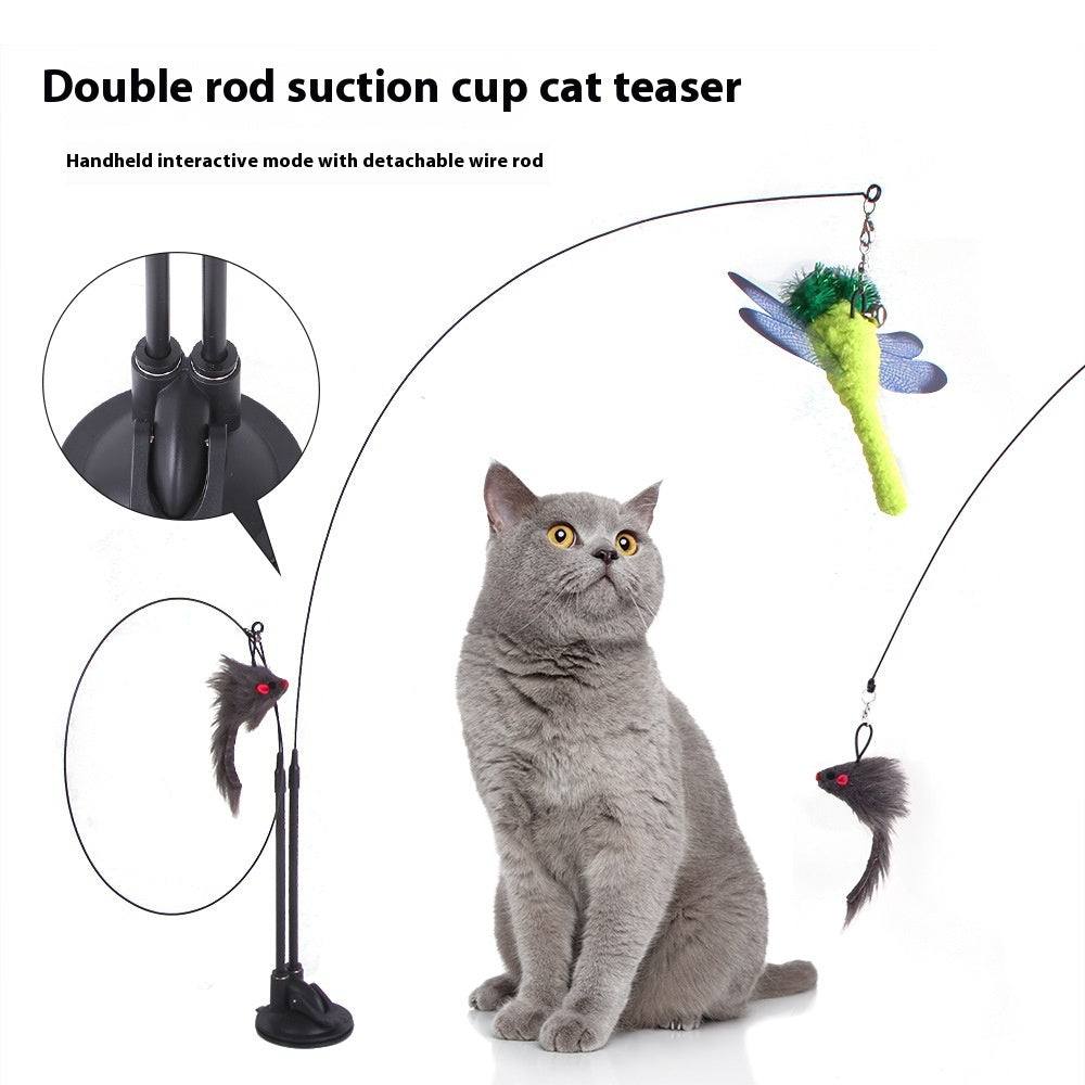Suction Cup Cat Teaser Toy – Interactive Play for Bored Cats