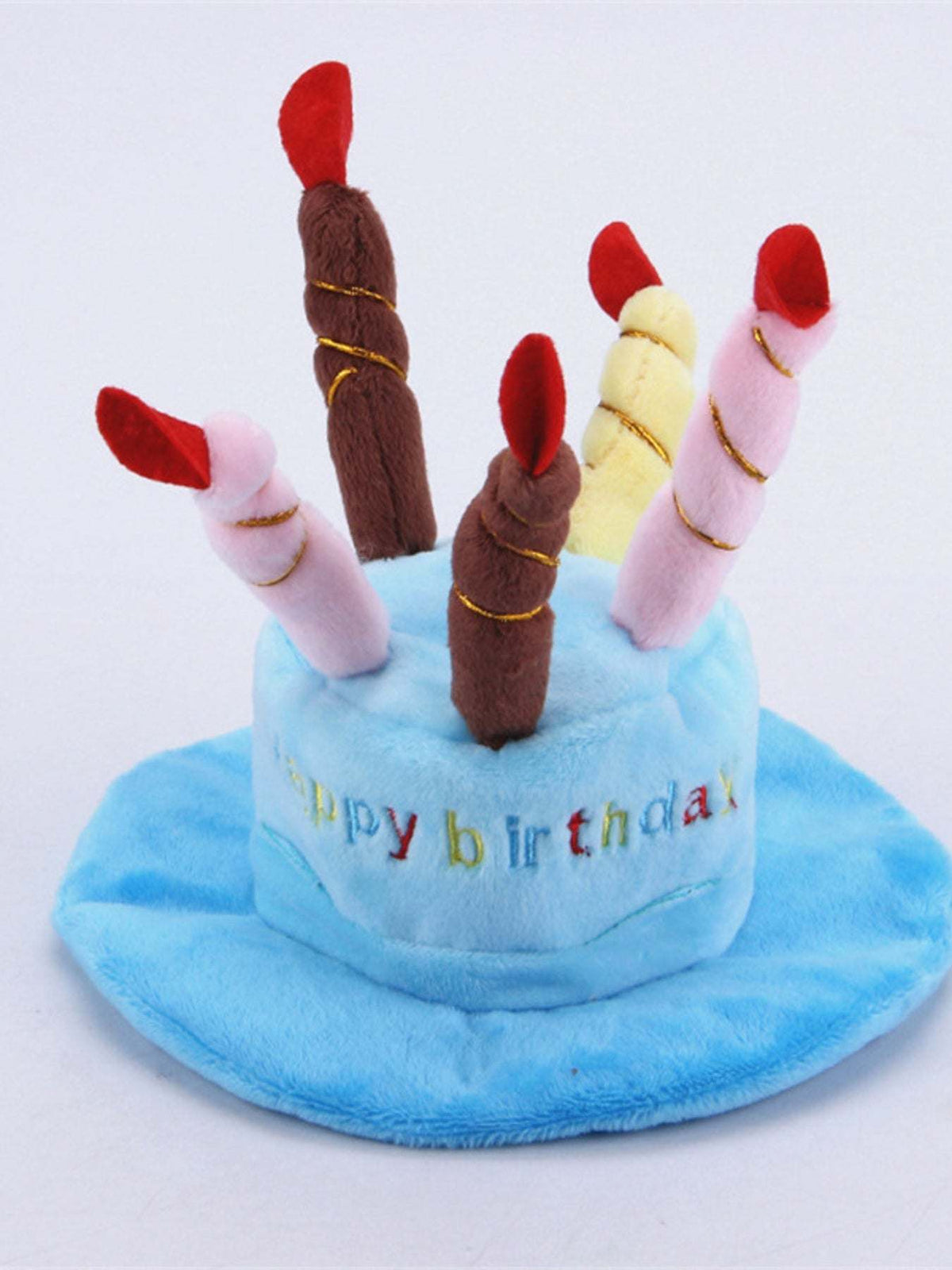 pet wearing birthday cake candle hat photo prop Dog Birthday Hat