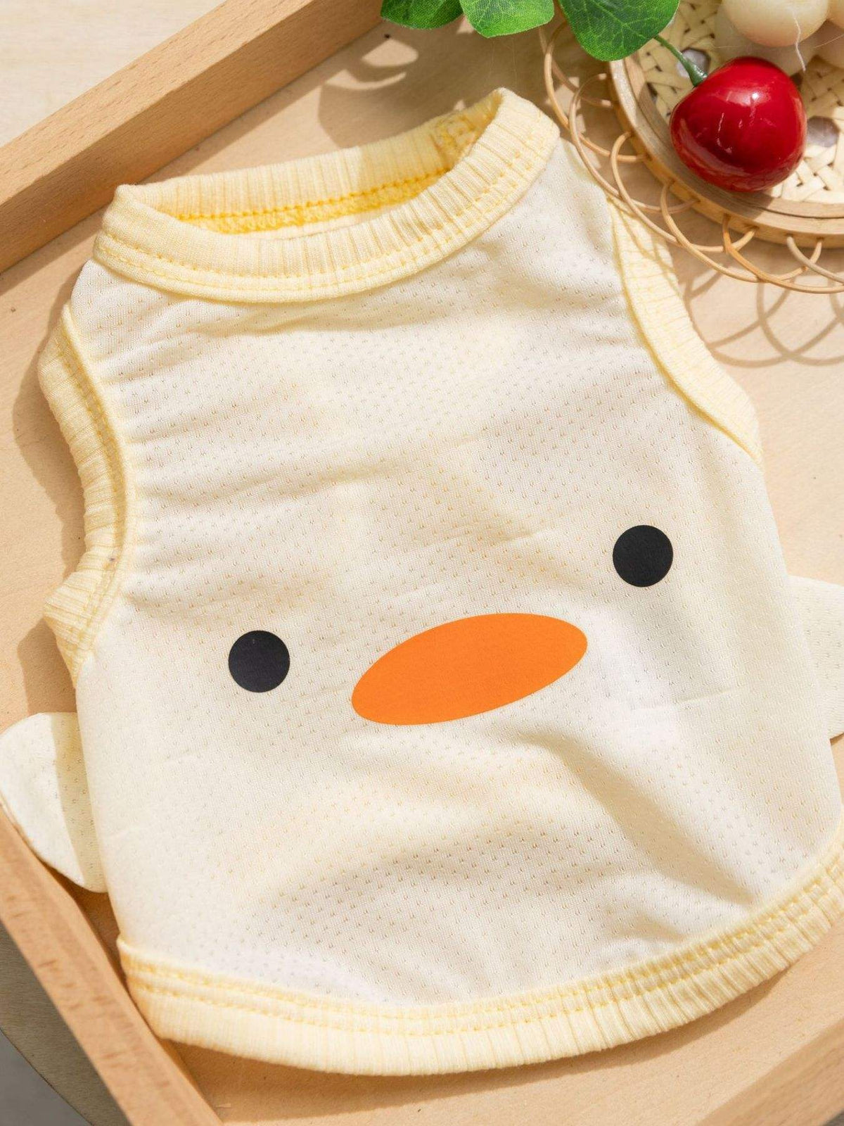 Lightweight cartoon pet tank top for everyday wear