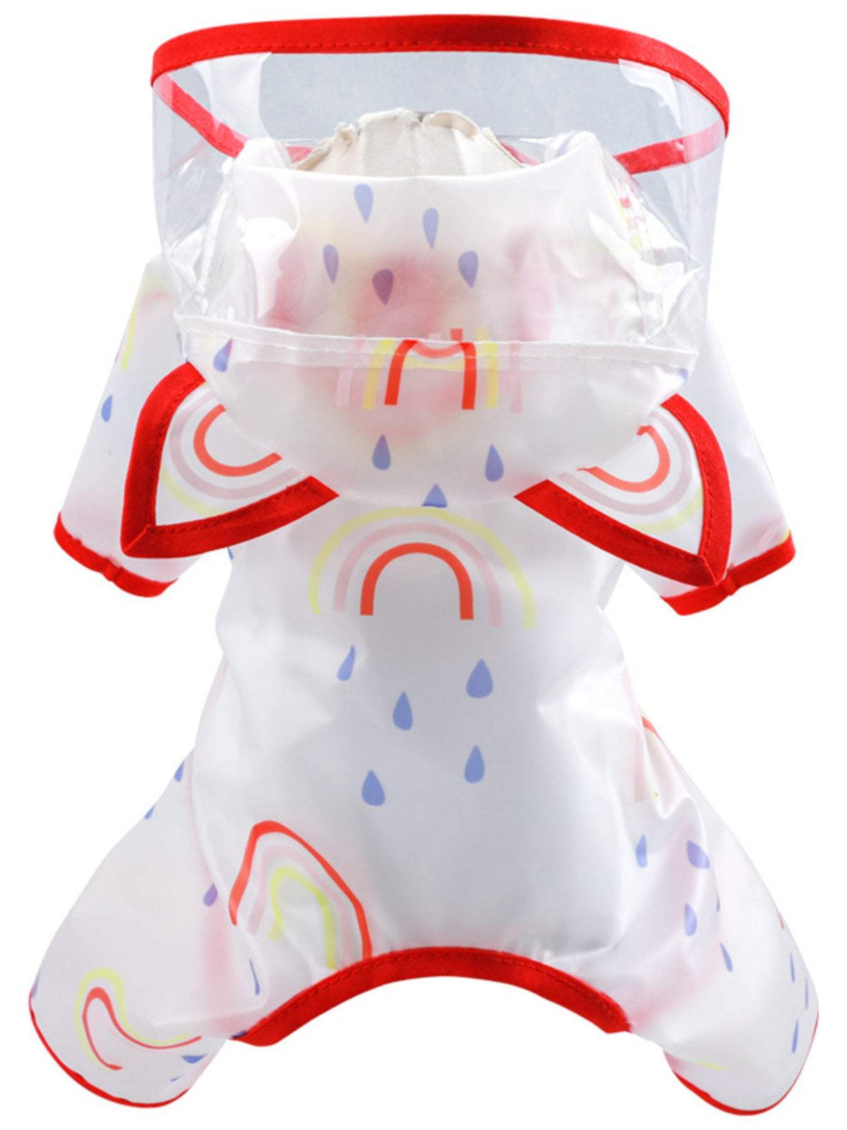 lightweight waterproof pet raincoat on dog during rain dog raincoat