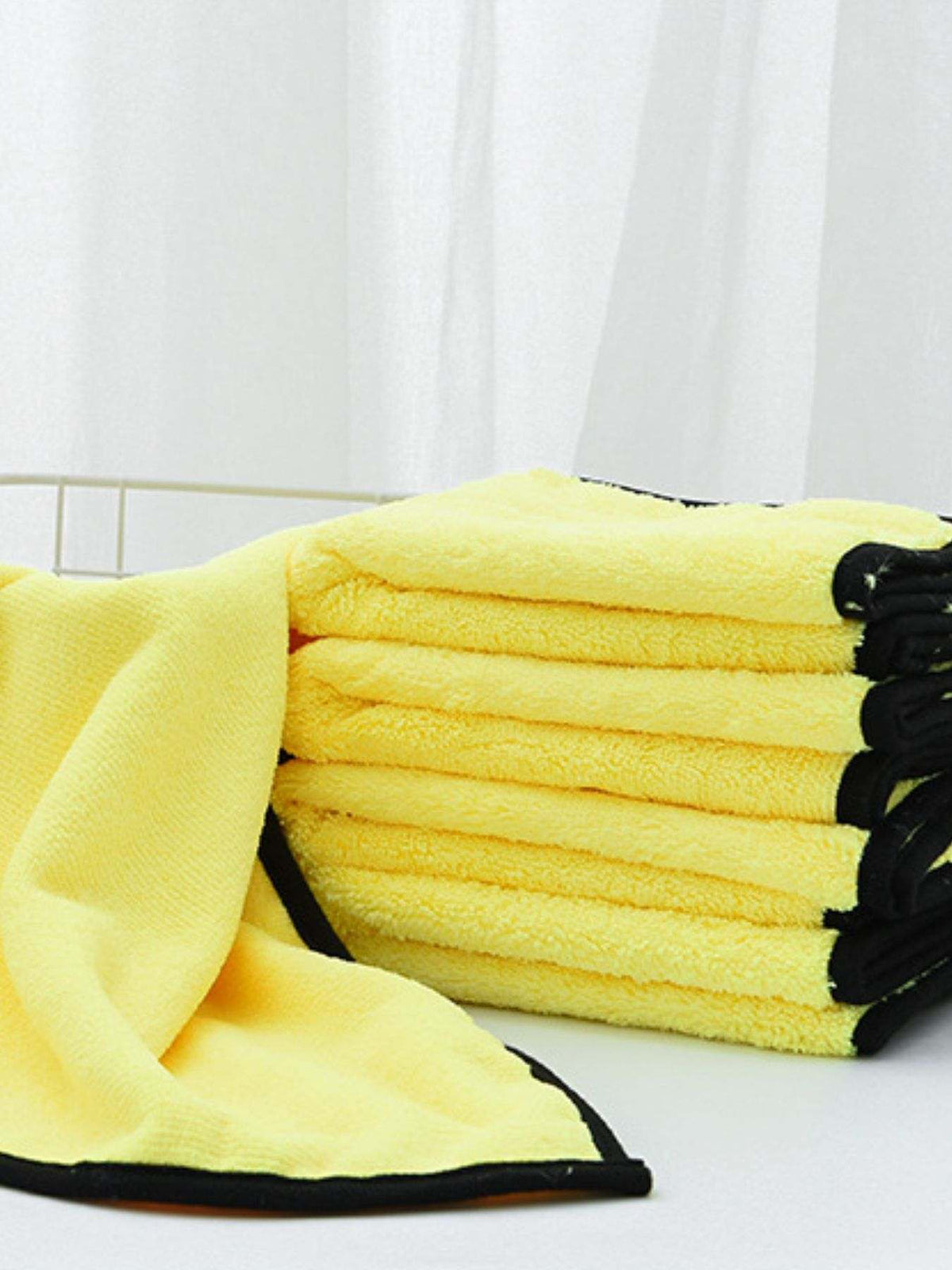 Super-absorbent paw print pet bath towel