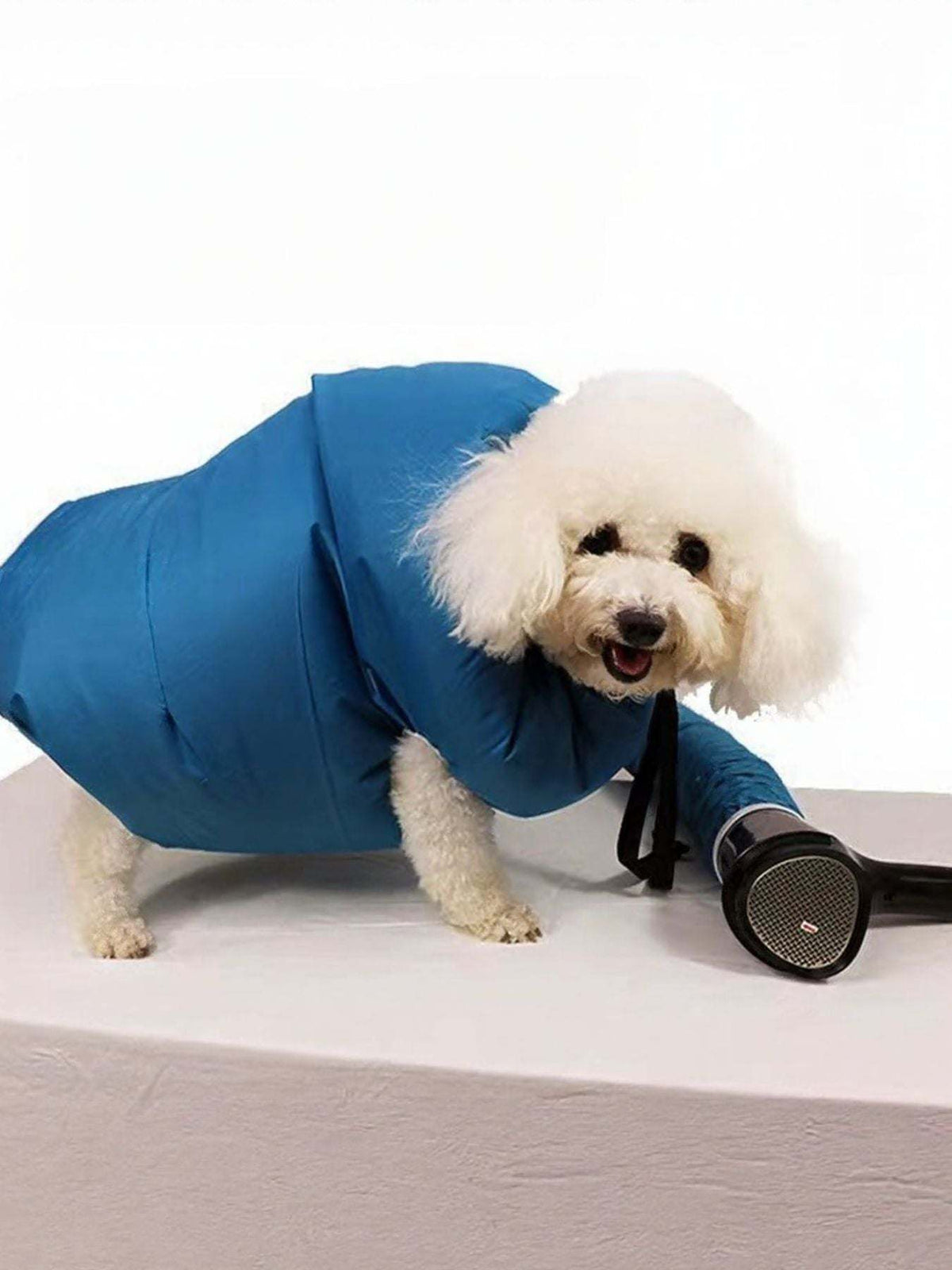 portable pet quick dry bag wrapped around a dog Dog Drying Bag