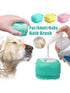 Silicone pet bath brush with gentle massage and deep clean
