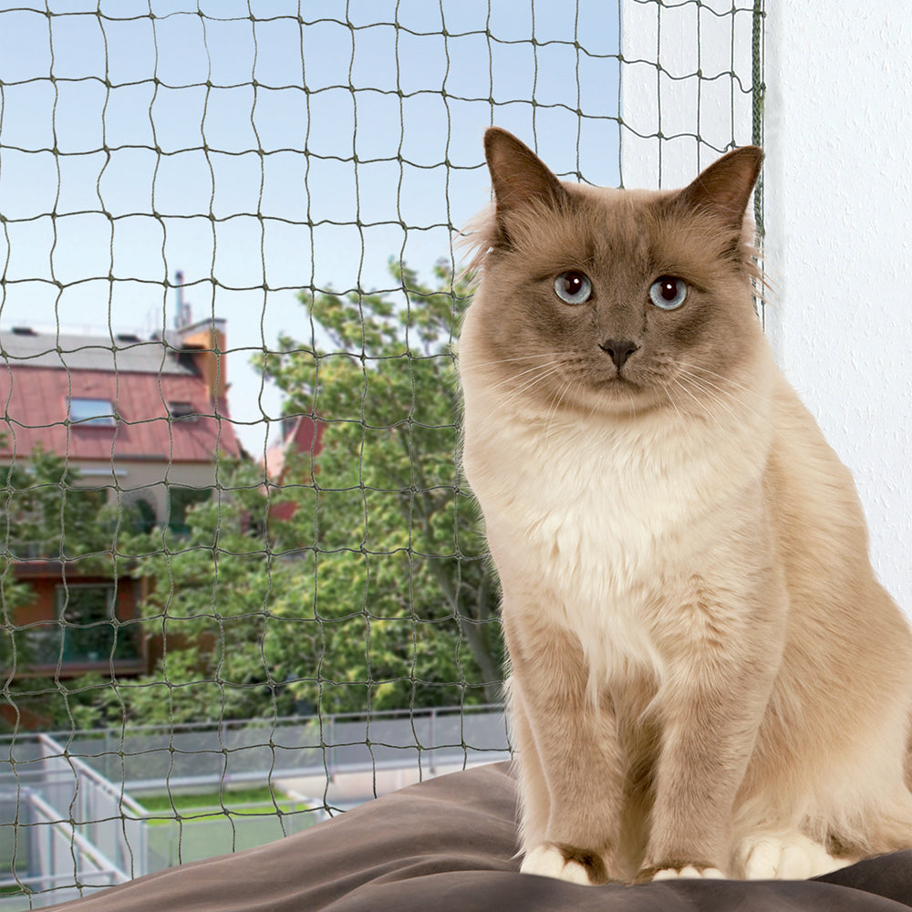 Trixie red protectora para gatos, color oliva, resistente - 8 x 3 m