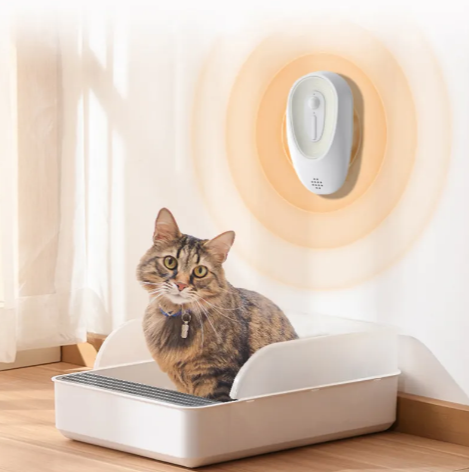compact pet odor eliminator for litter boxes