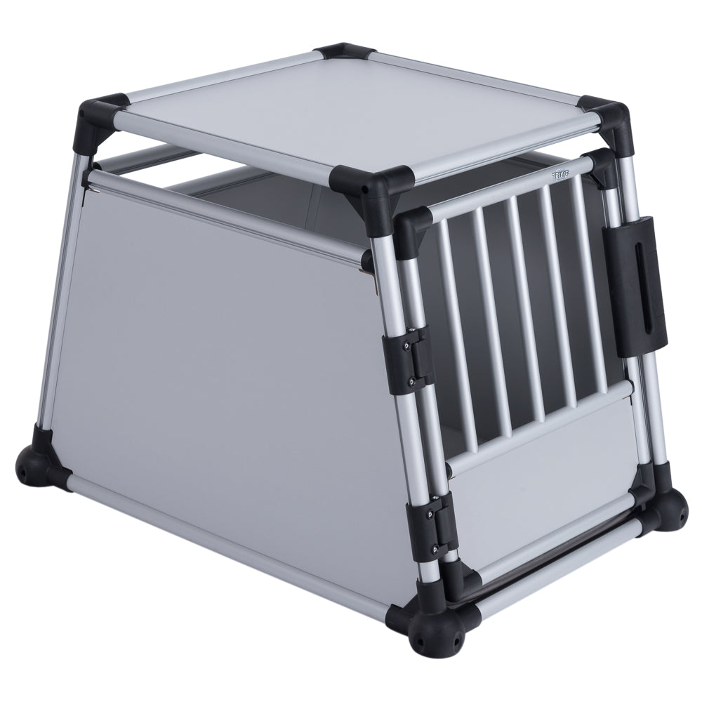 Jaula de transporte Trixie de aluminio M-L: 63 x 90 x 65 cm (An x P x Al)