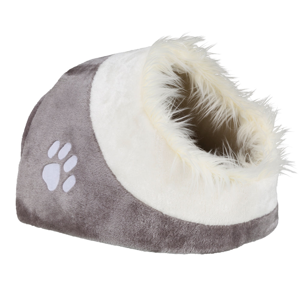 Cueva Trixie Minou para gatos - Gris y blanco