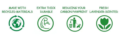Dog bag 26 rolls, 390 bags, with 1 dispenser, dog waste bag, biodegradable, pet bag, dog poop bag, eco-friendly poops bag, green, for 6 months use, 2 bag per day.