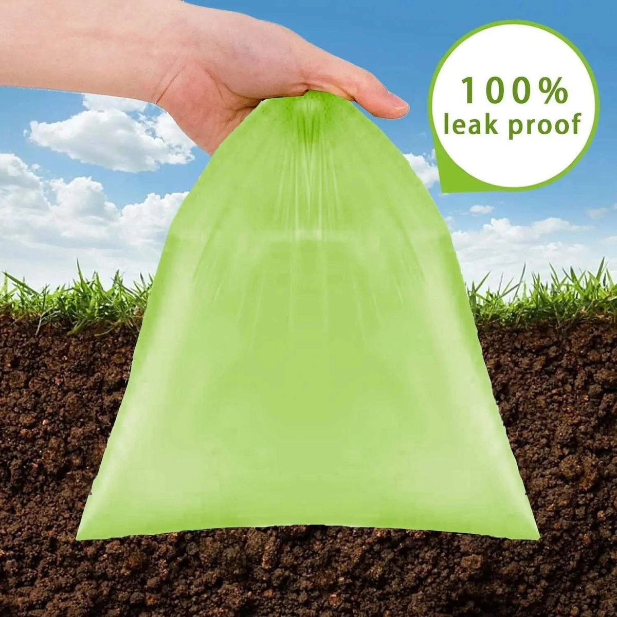 Dog bag 26 rolls, 390 bags, with 1 dispenser, dog waste bag, biodegradable, pet bag, dog poop bag, eco-friendly poops bag, green, for 6 months use, 2 bag per day.