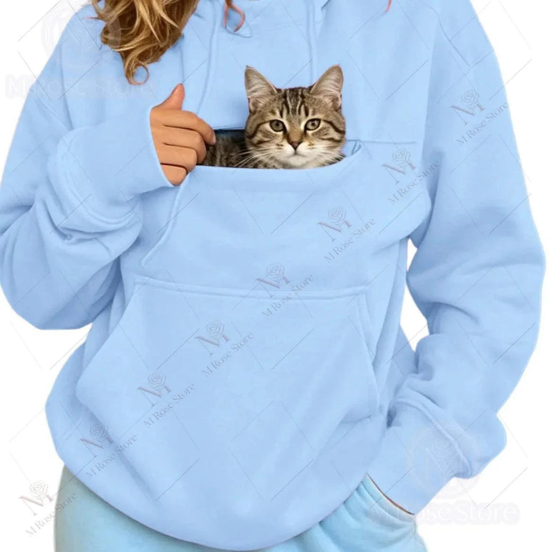 2026  Pet Carrier Hoodie with Pet Pocket Drawstring Long Sleeve Cat Dog Holding Pullover Solid Loose Casual Pet Lover Sweatshirt