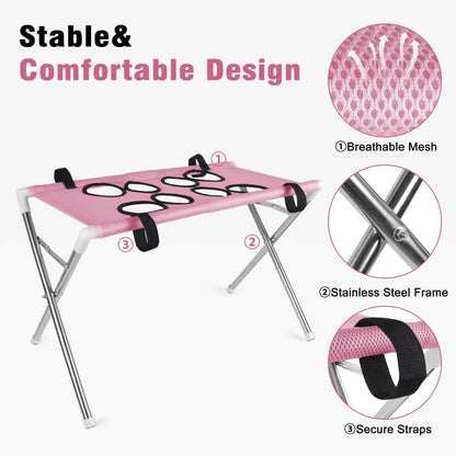 Dog Grooming Table Pet Grooming Hammock Basic Upgraded Models Foldable Bathing Nail Trimming Stand for Small Dogs Cats Home