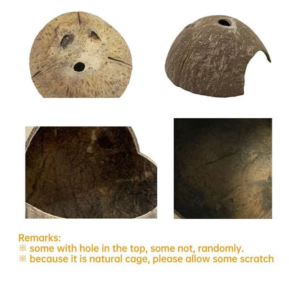 Hamster Nest Bird Nest Coconut Shell Hideout Summer Cooling Syrian Hamster Sleeping House Little Nest Toy for Fancy Mice