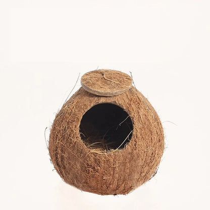 Hamster Nest Bird Nest Coconut Shell Hideout Summer Cooling Syrian Hamster Sleeping House Little Nest Toy for Fancy Mice