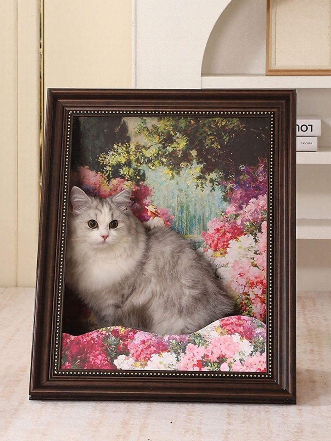 artistic framed cat house blending with home decor
