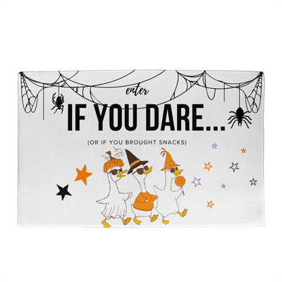 Funny Halloween Duck Welcome Mat – Custom Printed Doormat