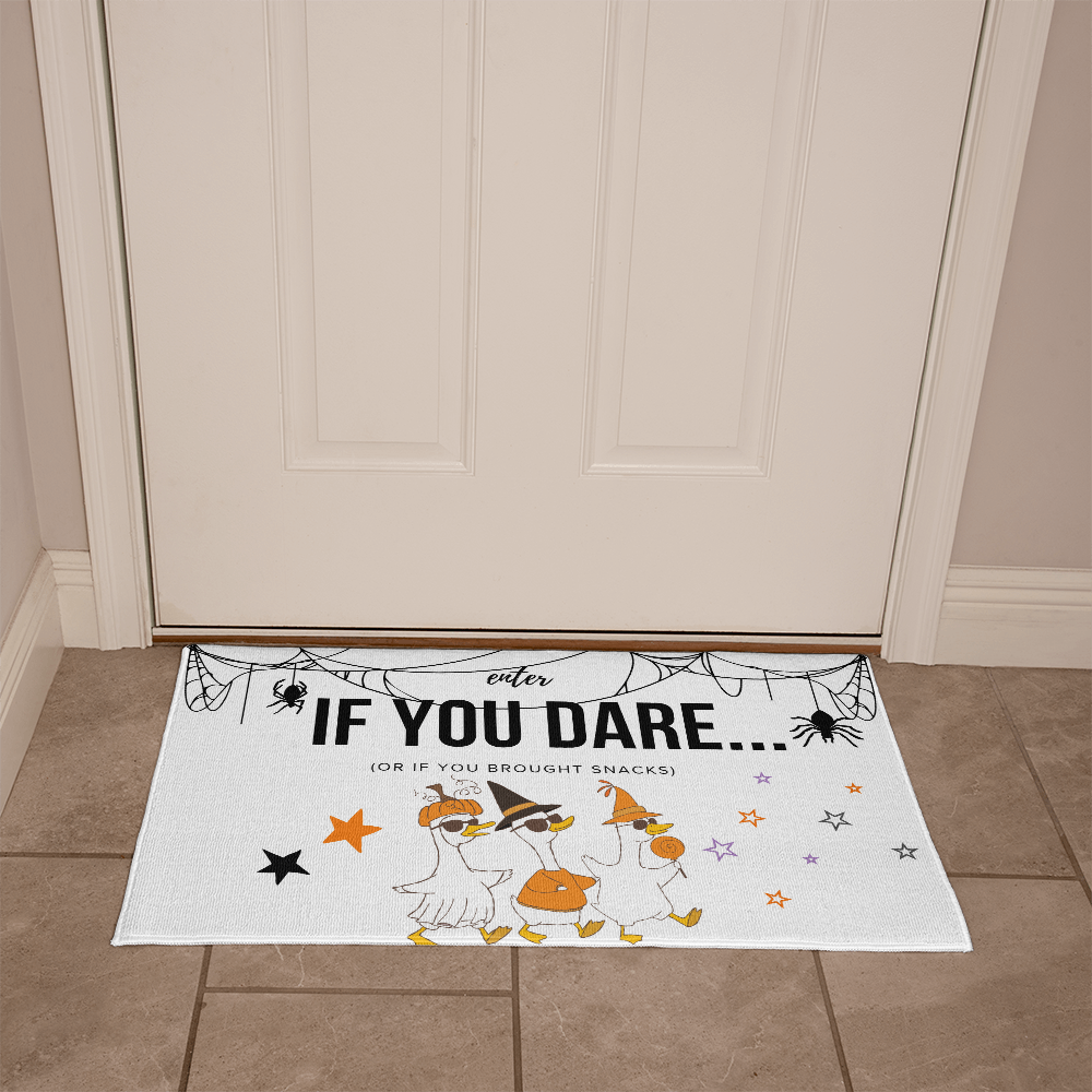 Funny Halloween Duck Welcome Mat – Custom Printed Doormat