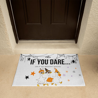 Funny Halloween Duck Welcome Mat – Custom Printed Doormat