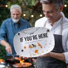 Personalized Halloween Duck Platter – 10x14" Dishwasher-Safe