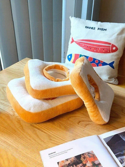 Avocado and toast shaped pet costume collar by SweetPaw