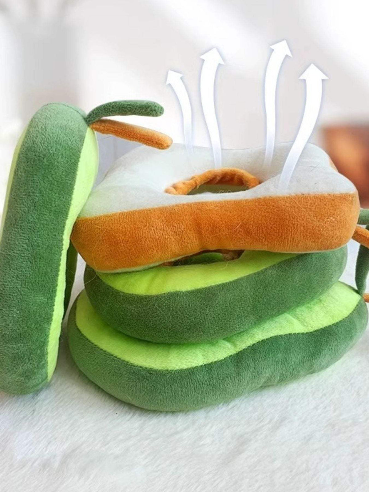 SweetPaw avocado and toast shaped pet costume collar