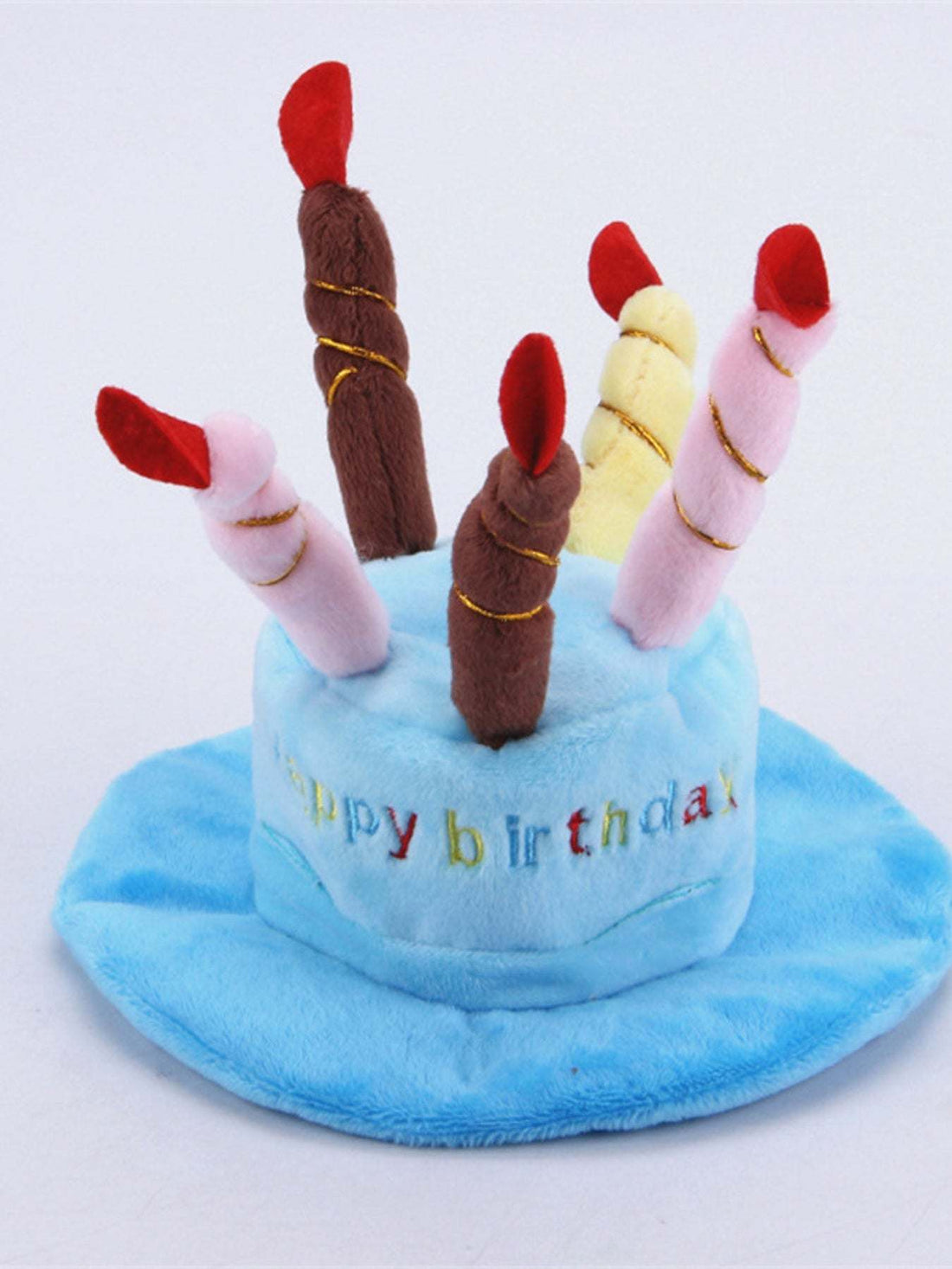pet wearing birthday cake candle hat photo prop Dog Birthday Hat