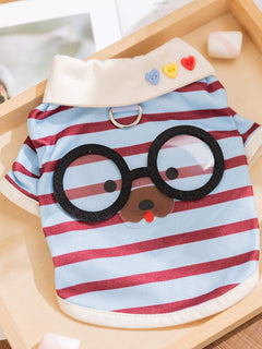 lightweight cartoon pet tank top for warm weather