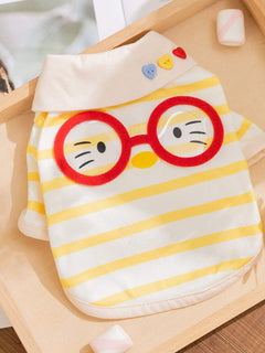 lightweight cartoon pet tank top for warm weather