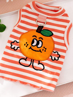 Lightweight cartoon pet print tank top for casual wear