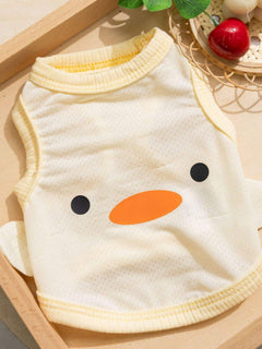 Lightweight cartoon pet tank top for everyday wear