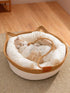 Handwoven cat ear woven pet nest cozy bed
