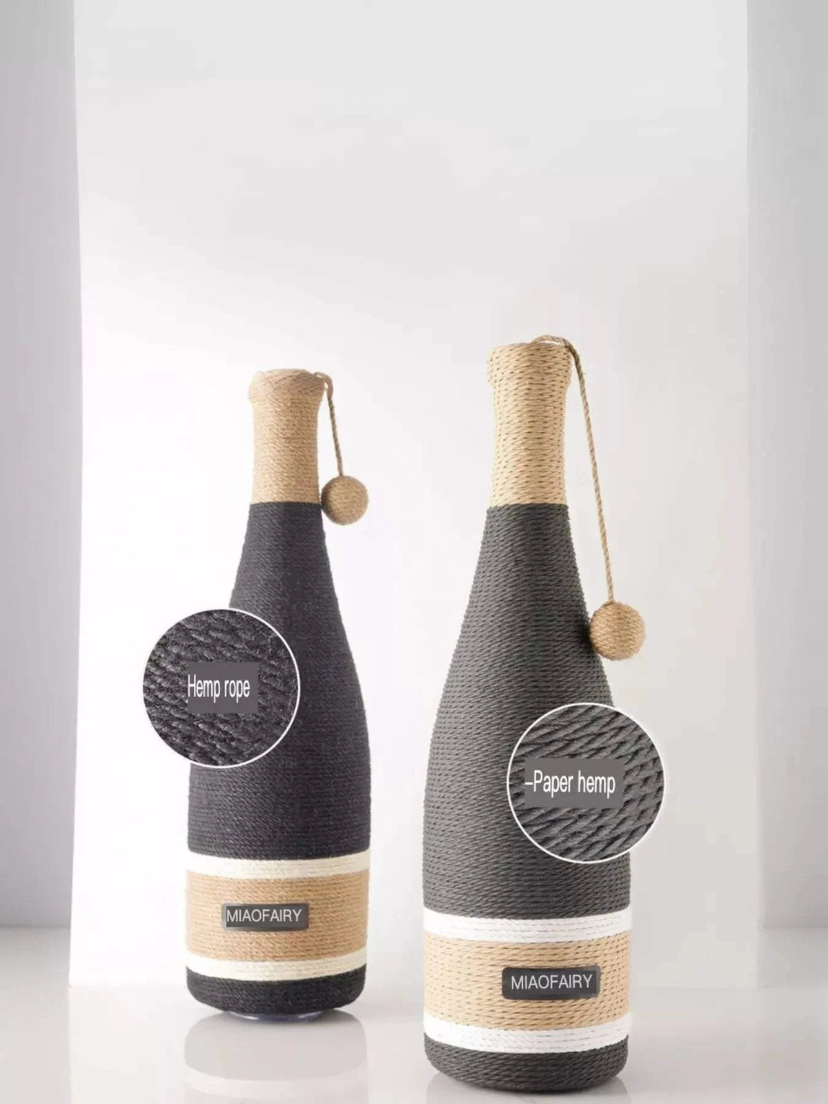 champagne bottle cat scratching post fun conversation piece