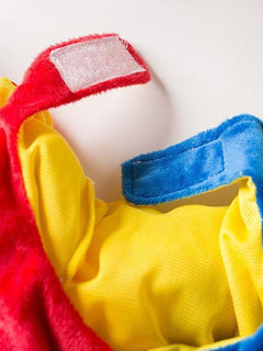 colorful clown pet jumpsuit with matching hat costume set