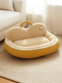 cozy semi-enclosed pet nest for anxious pets foldable sizes s-xl