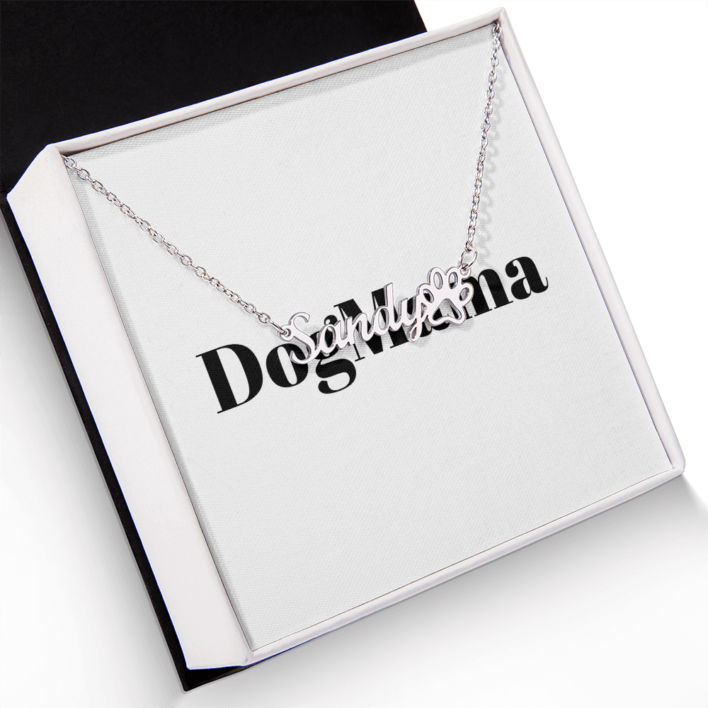Custom pet name necklace personalized jewelry gift