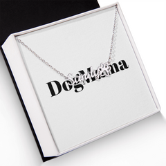 Custom pet name necklace personalized jewelry gift
