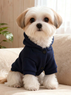 cozy embroidered pet hoodie for warmth and style