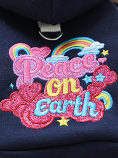 Cozy embroidered pet hoodie for warmth and style