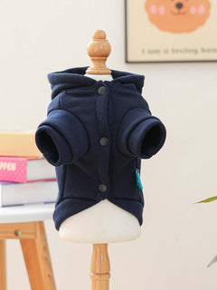 embroidered pet hoodie warm detailed cozy wear