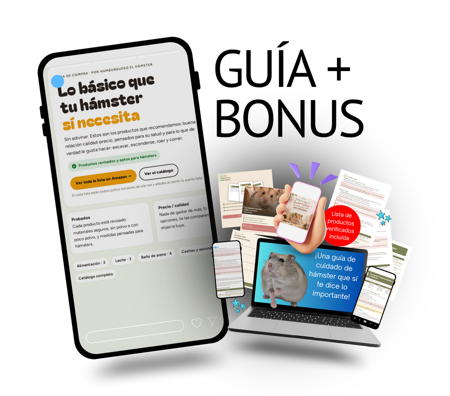 Contenido de la guía completa de cuidado de hámster