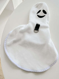 pet wearing cozy hooded costume coat