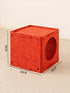 Interactive cube cat house with tunnels for multi-cat play