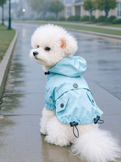 lightweight waterproof pet raincoat for rainy  dog raincoat