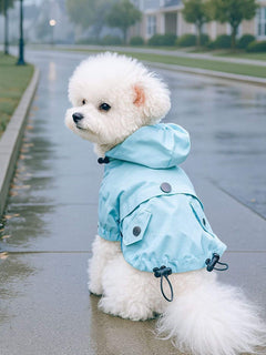 lightweight waterproof pet raincoat for rainy walks