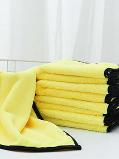 Super-absorbent paw print pet bath towel