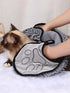 soft super-absorbent paw print pet towel for bath time