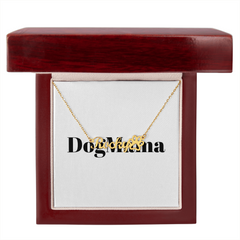custom pet name necklace engraved personalized gift