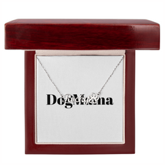 custom pet name necklace engraved personalized jewelry