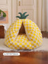pineapple shaped cozy pet nest with playful snug bed